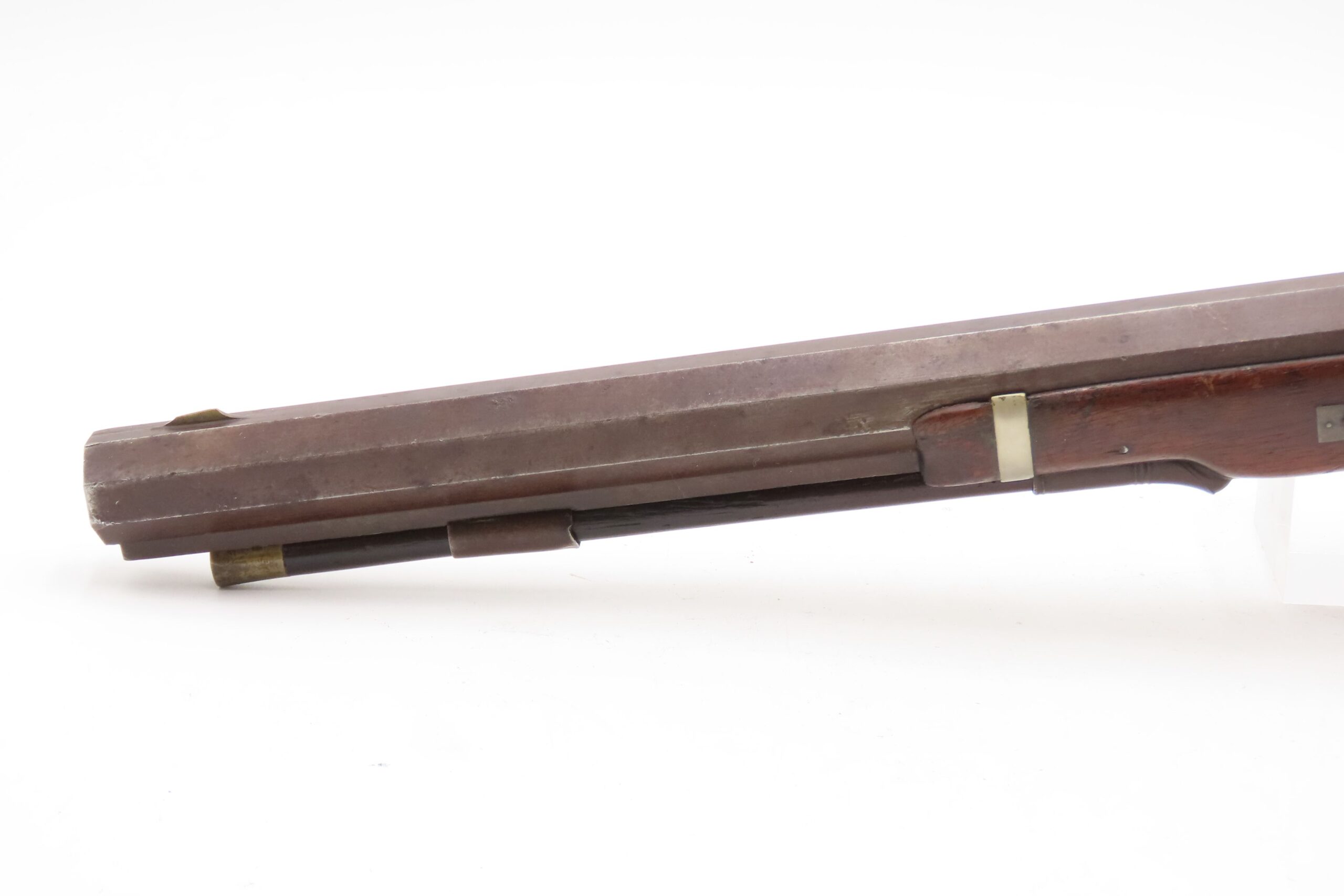 c1830s-40s R. ROGERS Rare PILL-PRIMED Antique TRANSITIONAL Utica, NY Pistol Also known as the “PILLOCK” Firing System - Image 3