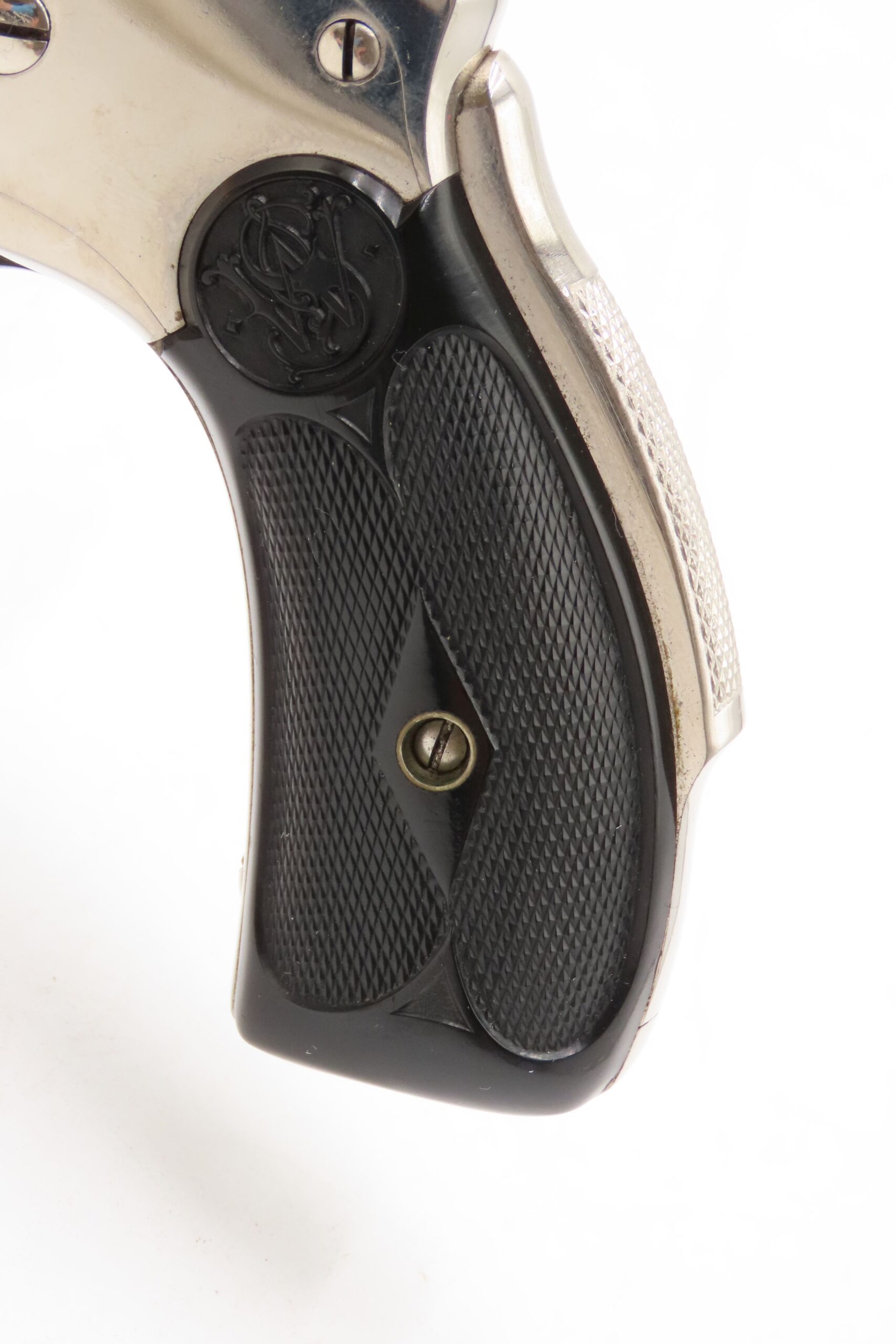 SMITH & WESSON .38 Safety Hammerless SELF DEFENSE Handgun C&R S&W CONCEAL & CARRY Revolver NICE NICKEL FINISH - Image 4