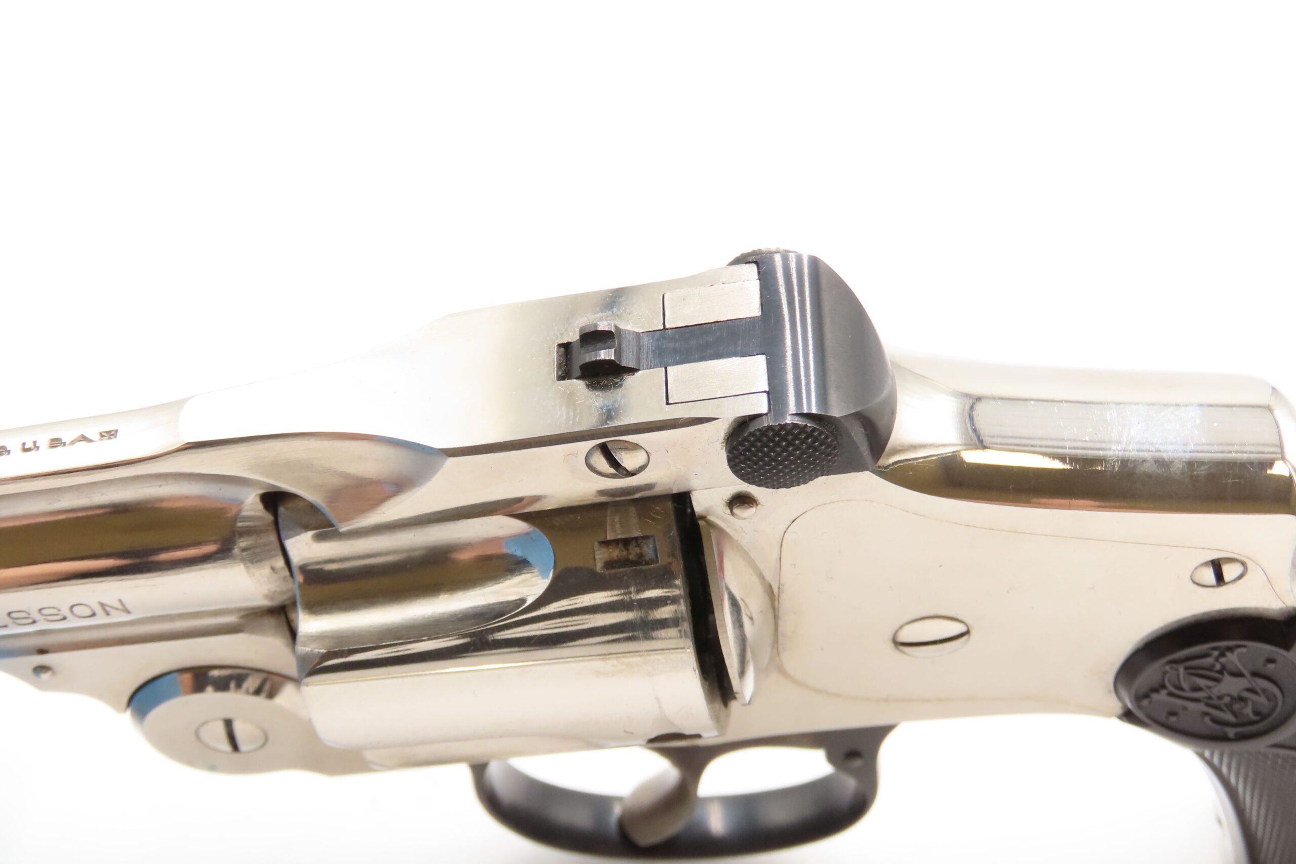 SMITH & WESSON .38 Safety Hammerless SELF DEFENSE Handgun C&R S&W CONCEAL & CARRY Revolver NICE NICKEL FINISH - Image 9