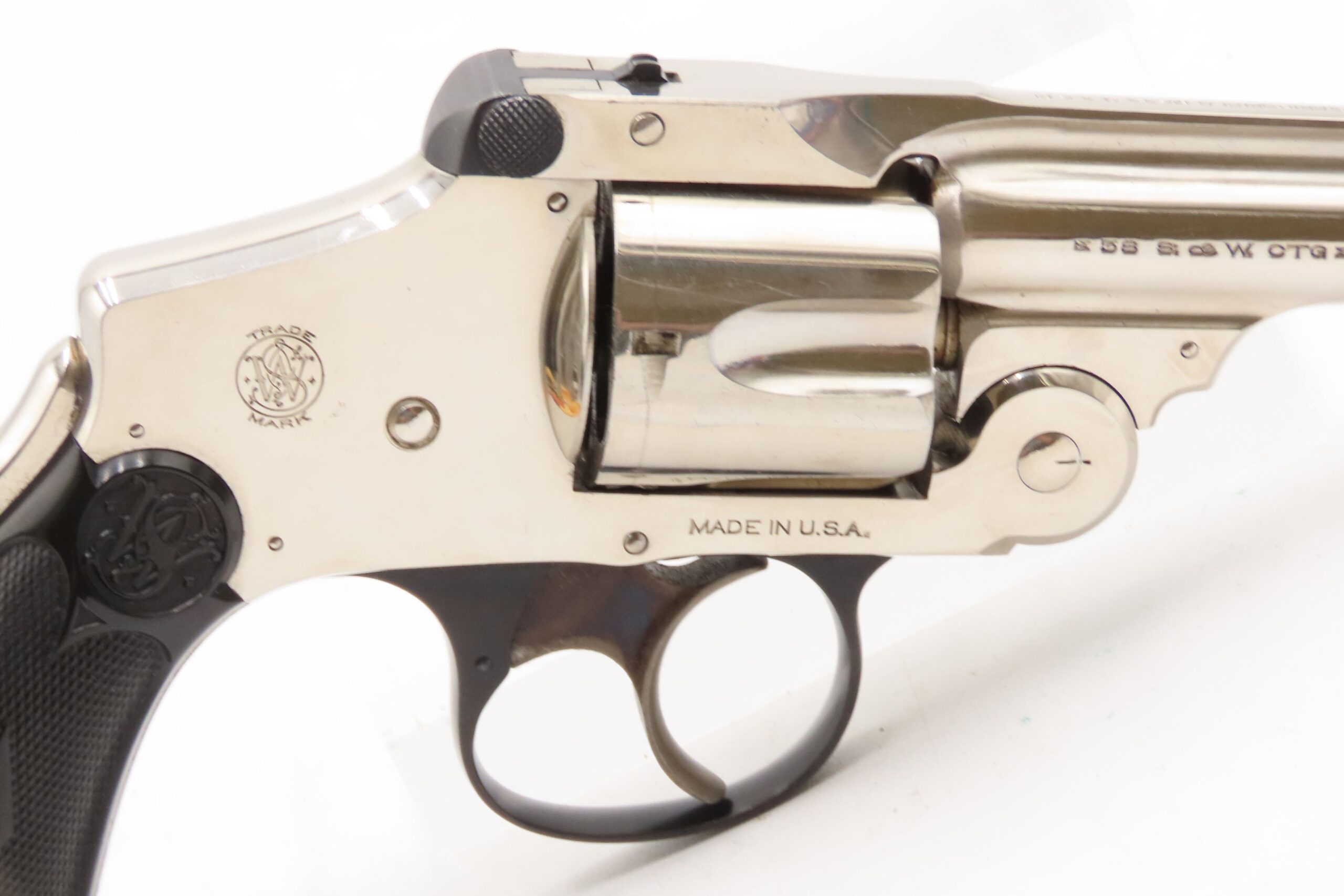 SMITH & WESSON .38 Safety Hammerless SELF DEFENSE Handgun C&R S&W CONCEAL & CARRY Revolver NICE NICKEL FINISH - Image 21