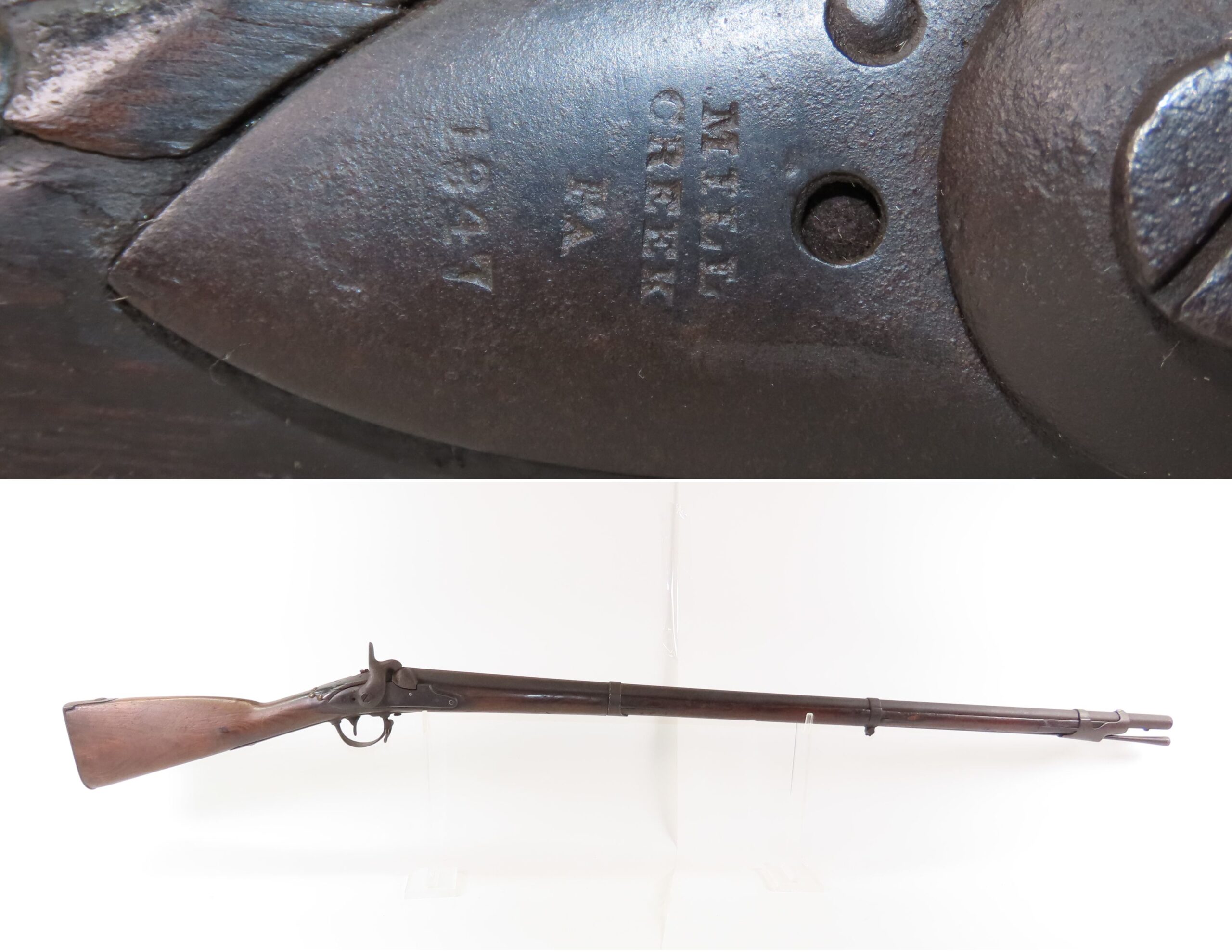 CIVIL WAR Antique D. NIPPES U.S. Contract M1840 .70 CONVERSION Musket MEXICAN-AMERICAN WAR; 1 of 5,100 NIPPES Model 1840s