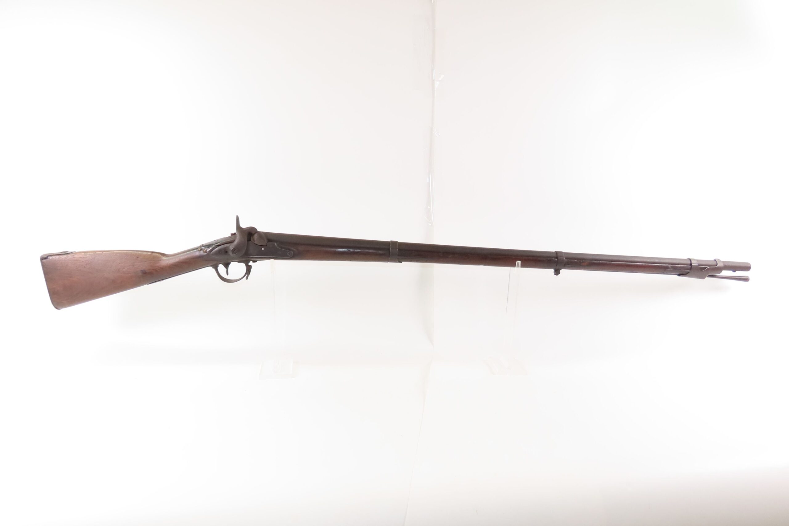 CIVIL WAR Antique D. NIPPES U.S. Contract M1840 .70 CONVERSION Musket MEXICAN-AMERICAN WAR; 1 of 5,100 NIPPES Model 1840s - Image 3
