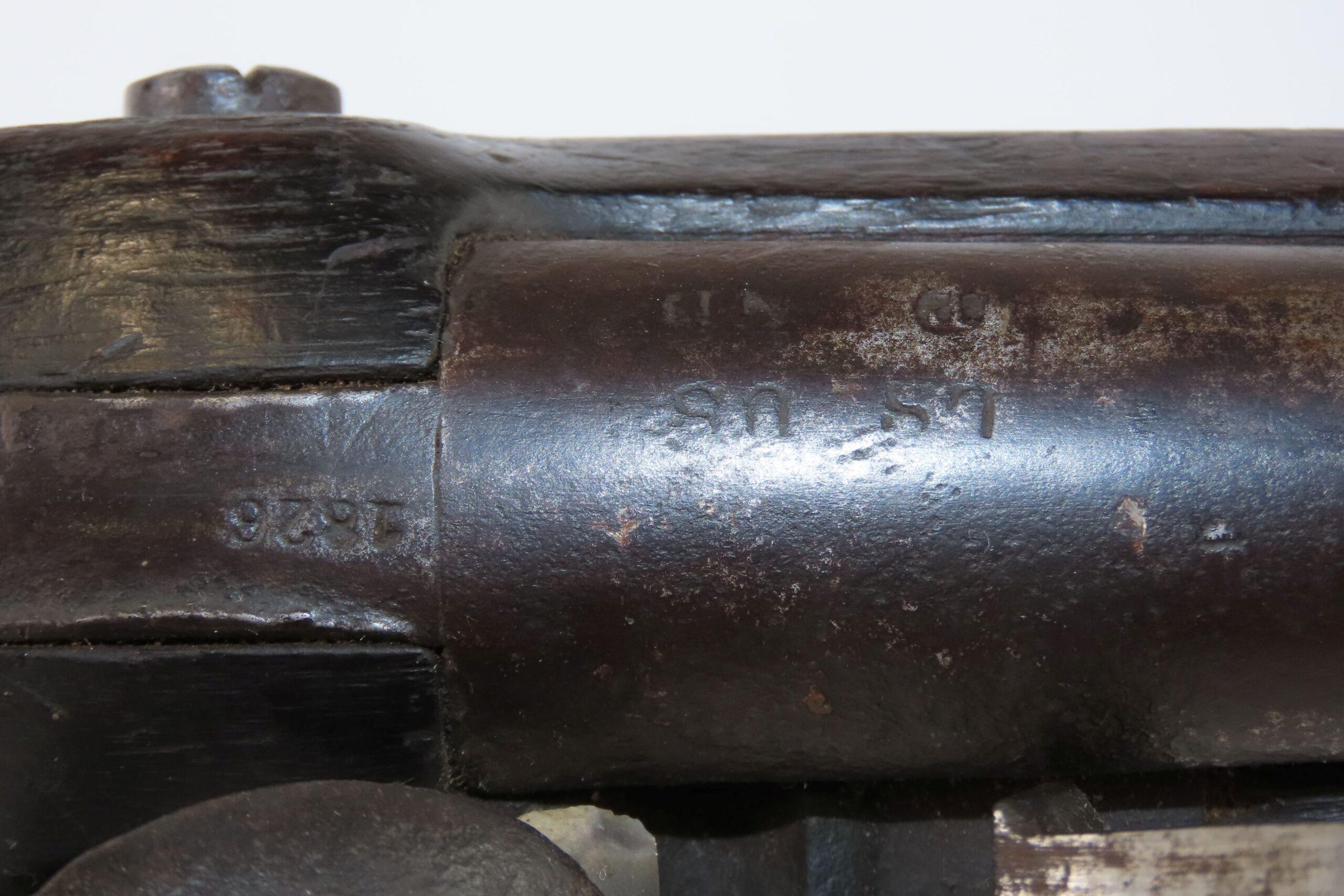 Antique WICKHAM U.S. M1816 MEXICAN-AMERICAN WAR Flintlock Musket w/BAYONET With 1826 Dated LOCK and BARREL TANG - Image 11