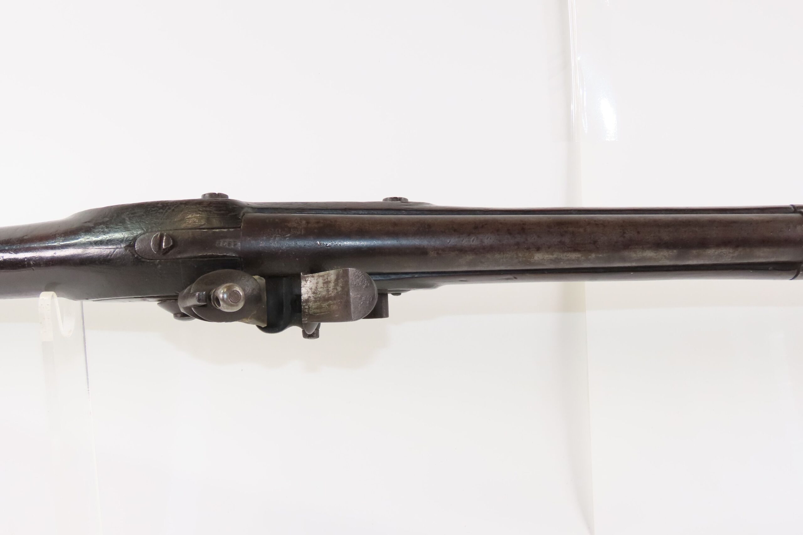 Antique WICKHAM U.S. M1816 MEXICAN-AMERICAN WAR Flintlock Musket w/BAYONET With 1826 Dated LOCK and BARREL TANG - Image 13