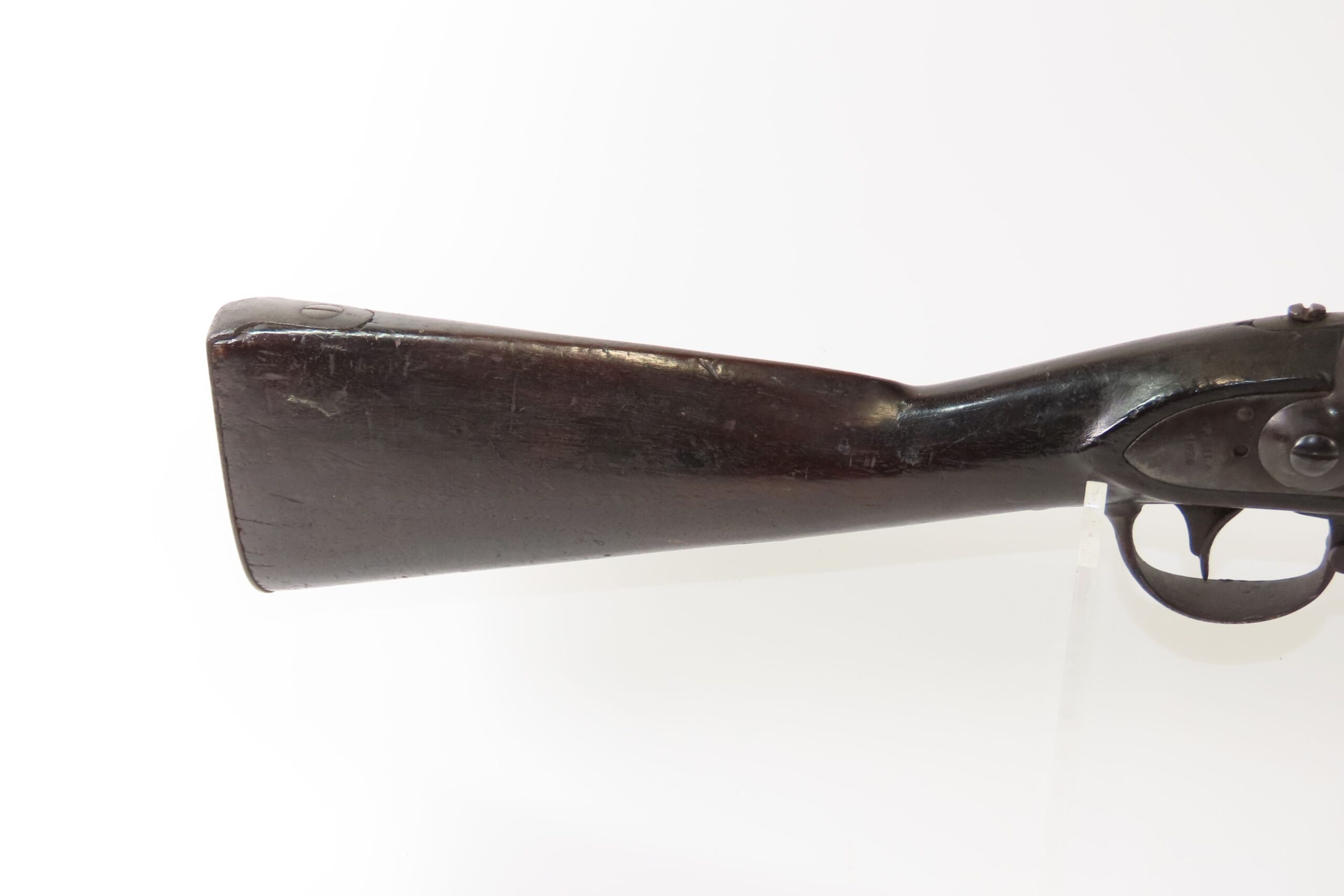 Antique WICKHAM U.S. M1816 MEXICAN-AMERICAN WAR Flintlock Musket w/BAYONET With 1826 Dated LOCK and BARREL TANG - Image 4