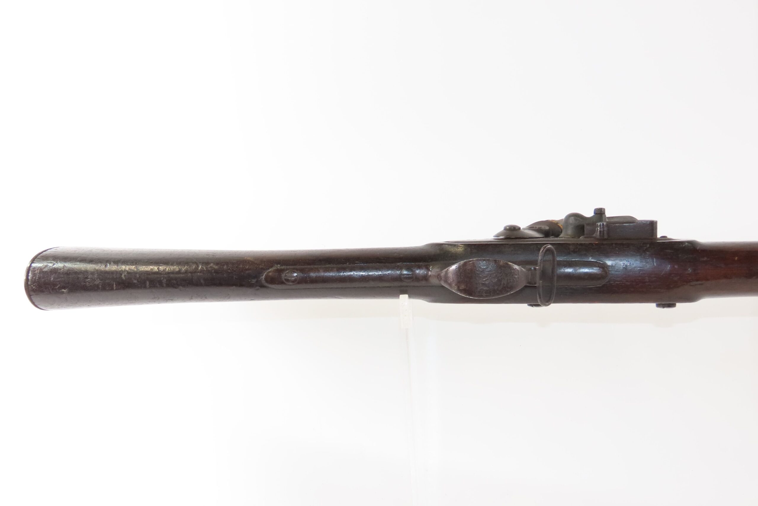 Antique WICKHAM U.S. M1816 MEXICAN-AMERICAN WAR Flintlock Musket w/BAYONET With 1826 Dated LOCK and BARREL TANG - Image 9