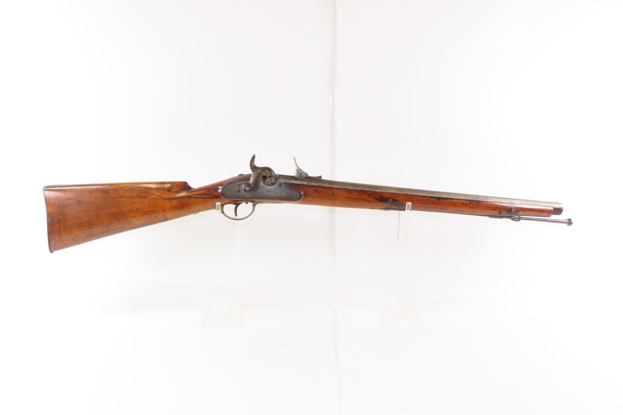 1855 Dated CIVIL WAR Era Antique V.C. SCHILLING Infantry Percussion CARBINE Scarce CONFEDERATE & UNION Military RIFLED Carbine - Image 3