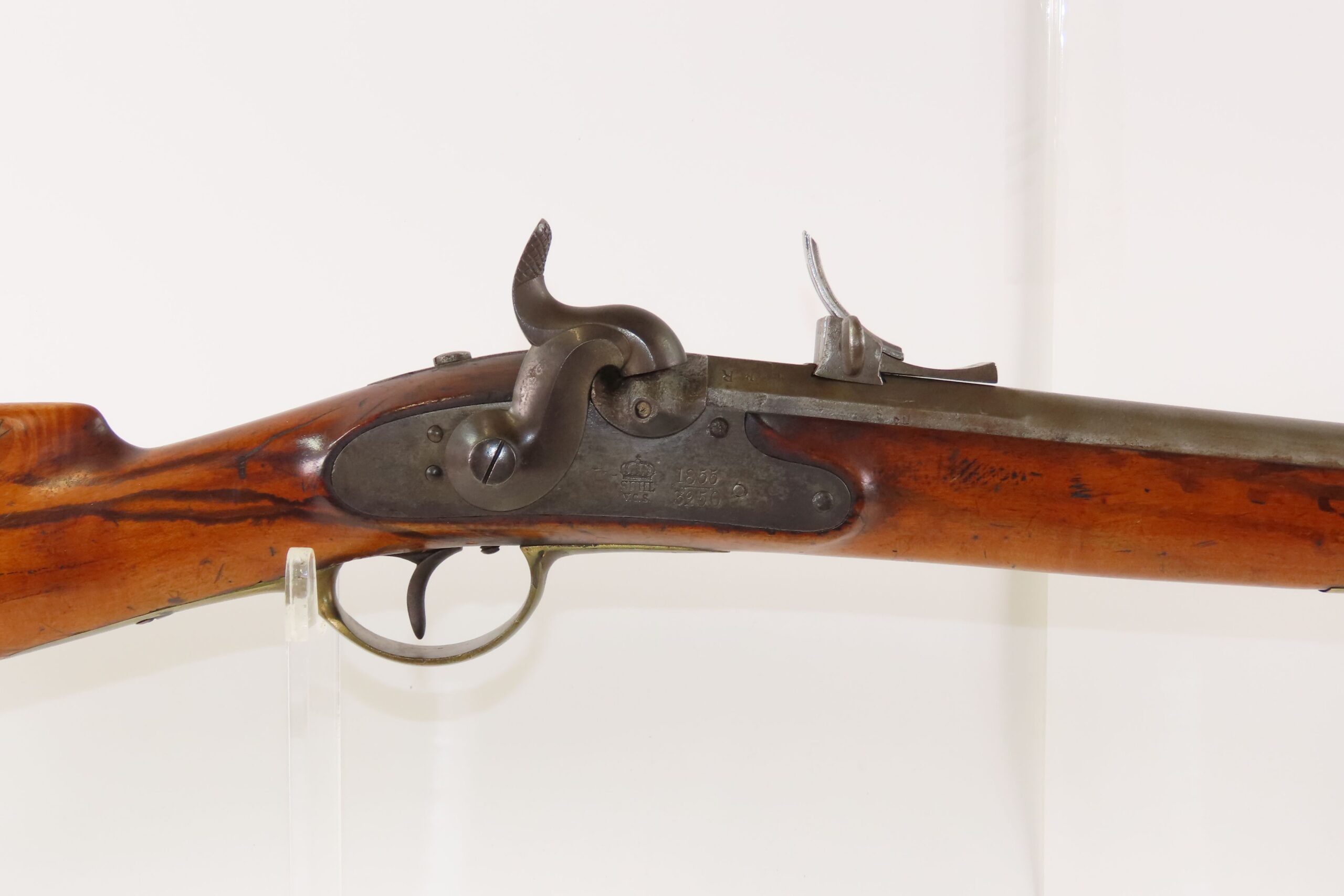 1855 Dated CIVIL WAR Era Antique V.C. SCHILLING Infantry Percussion CARBINE Scarce CONFEDERATE & UNION Military RIFLED Carbine - Image 5