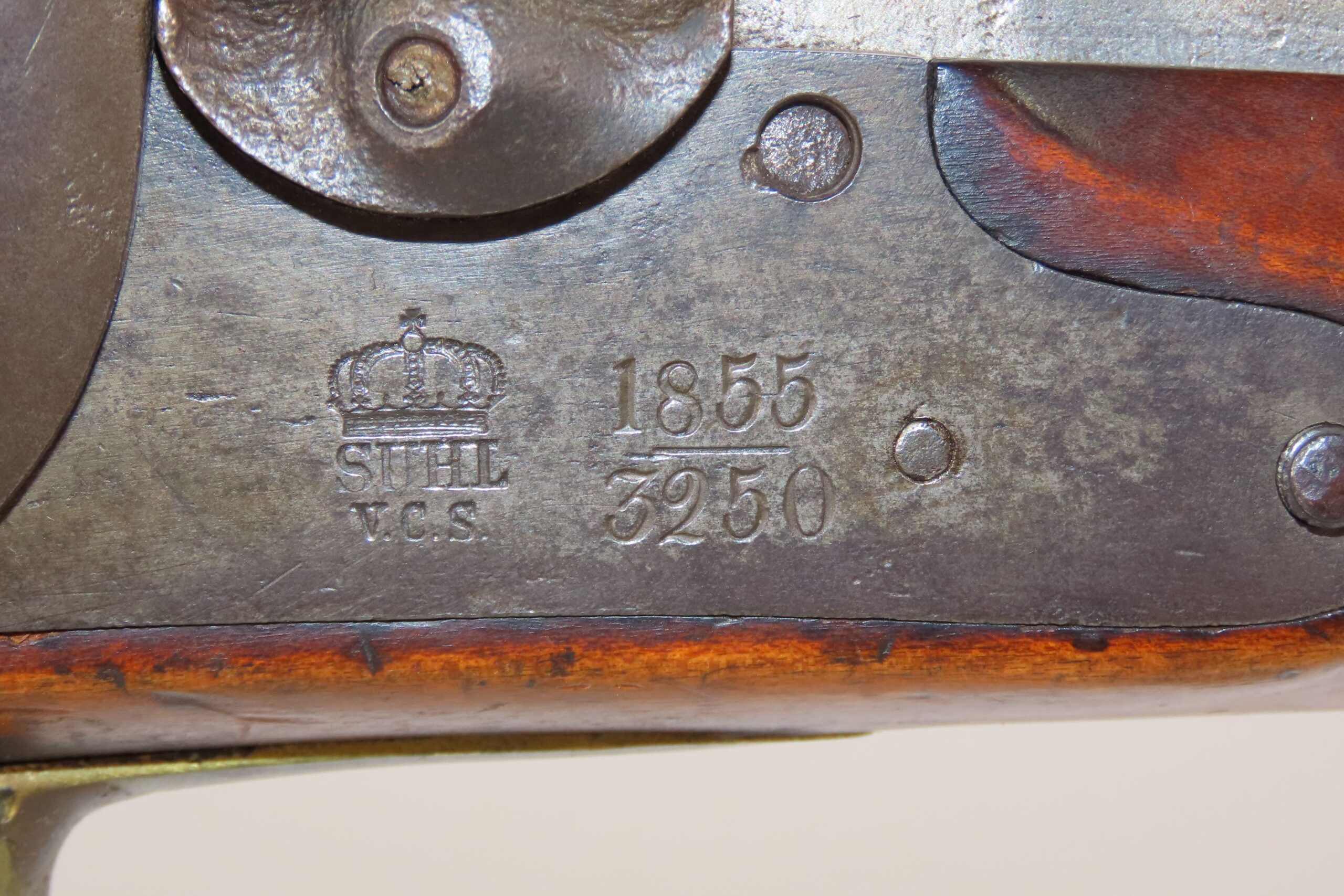 1855 Dated CIVIL WAR Era Antique V.C. SCHILLING Infantry Percussion CARBINE Scarce CONFEDERATE & UNION Military RIFLED Carbine - Image 7