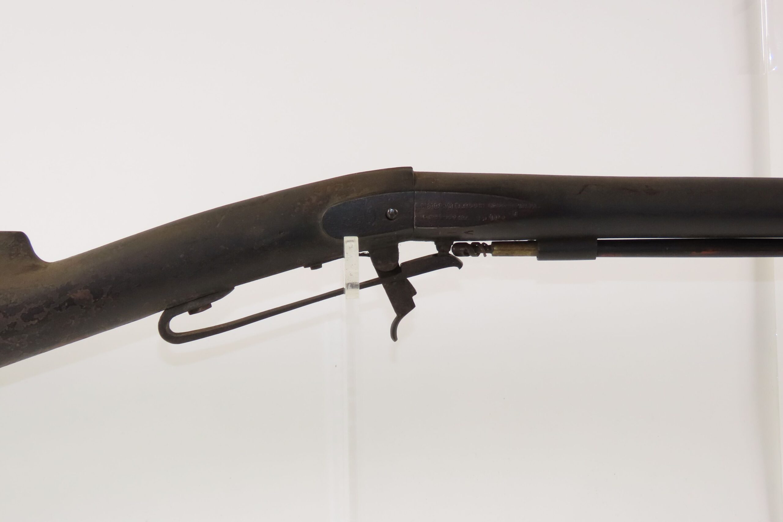 WILLIAM BRIGGS Antique ALL METAL Underhammer 14 Gauge Percussion SHOTGUN CIVIL WAR ERA with “V/P/Eagle Head” Barrel Proofs - Image 5