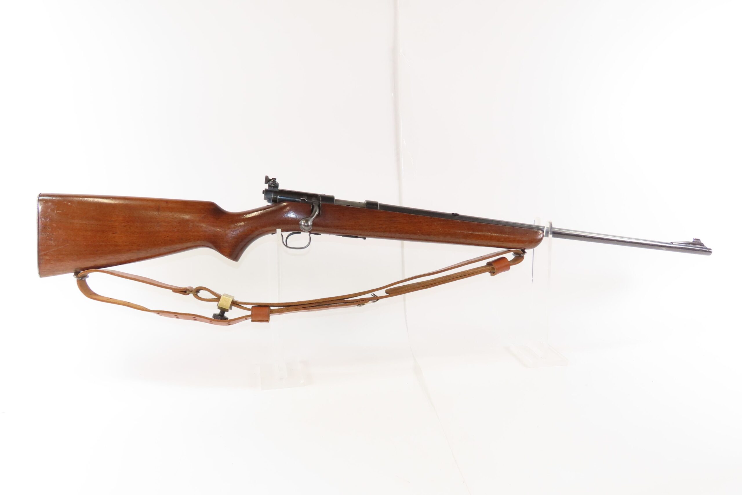 Pre-64 WINCHESTER Model 43 .218 BEE Bolt Action C&R HUNTING/SPORTING Rifle With LEATHER SLING and RECEIVER DRILLED & TAPPED - Image 3