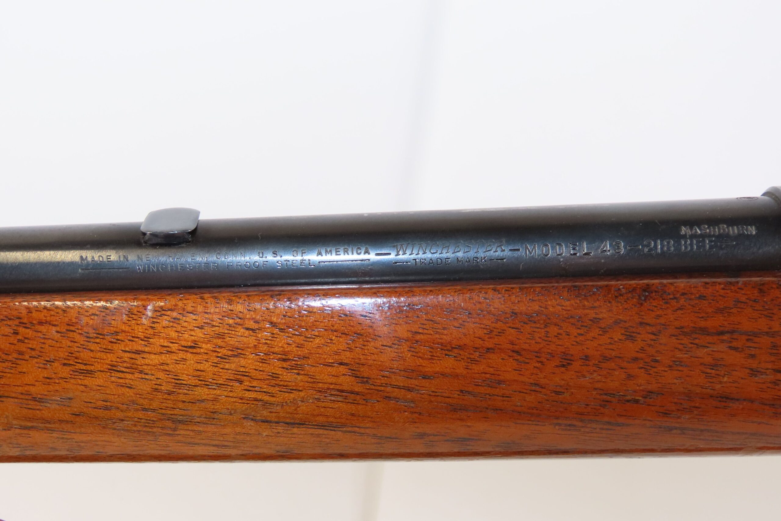 Pre-64 WINCHESTER Model 43 .218 BEE Bolt Action C&R HUNTING/SPORTING Rifle With LEATHER SLING and RECEIVER DRILLED & TAPPED - Image 14