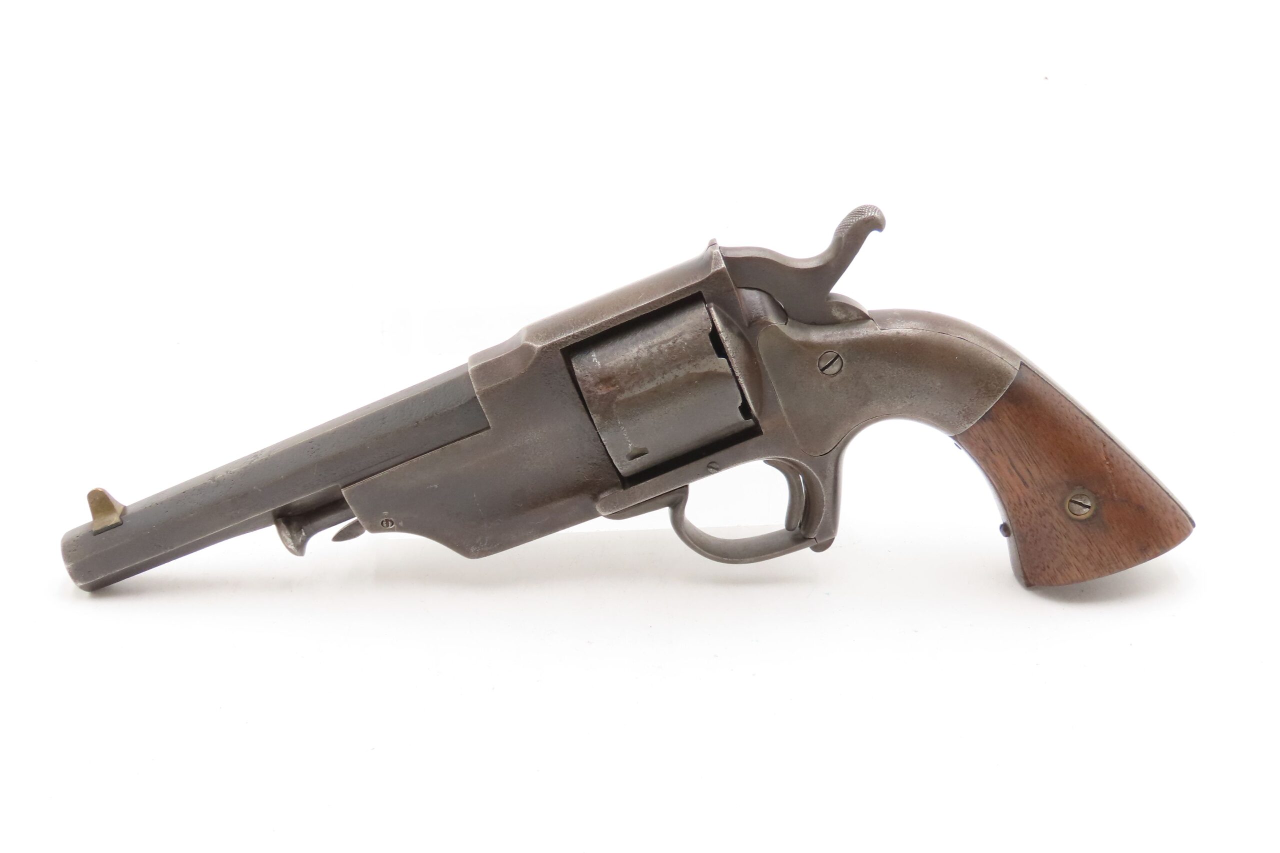 RARE CIVIL WAR Antique ALLEN & WHEELOCK Center Hammer LIPFIRE NAVY Revolver 1 of 250 .36 Cal. LIPFIRE Revolvers Made circa 1861 - Image 3