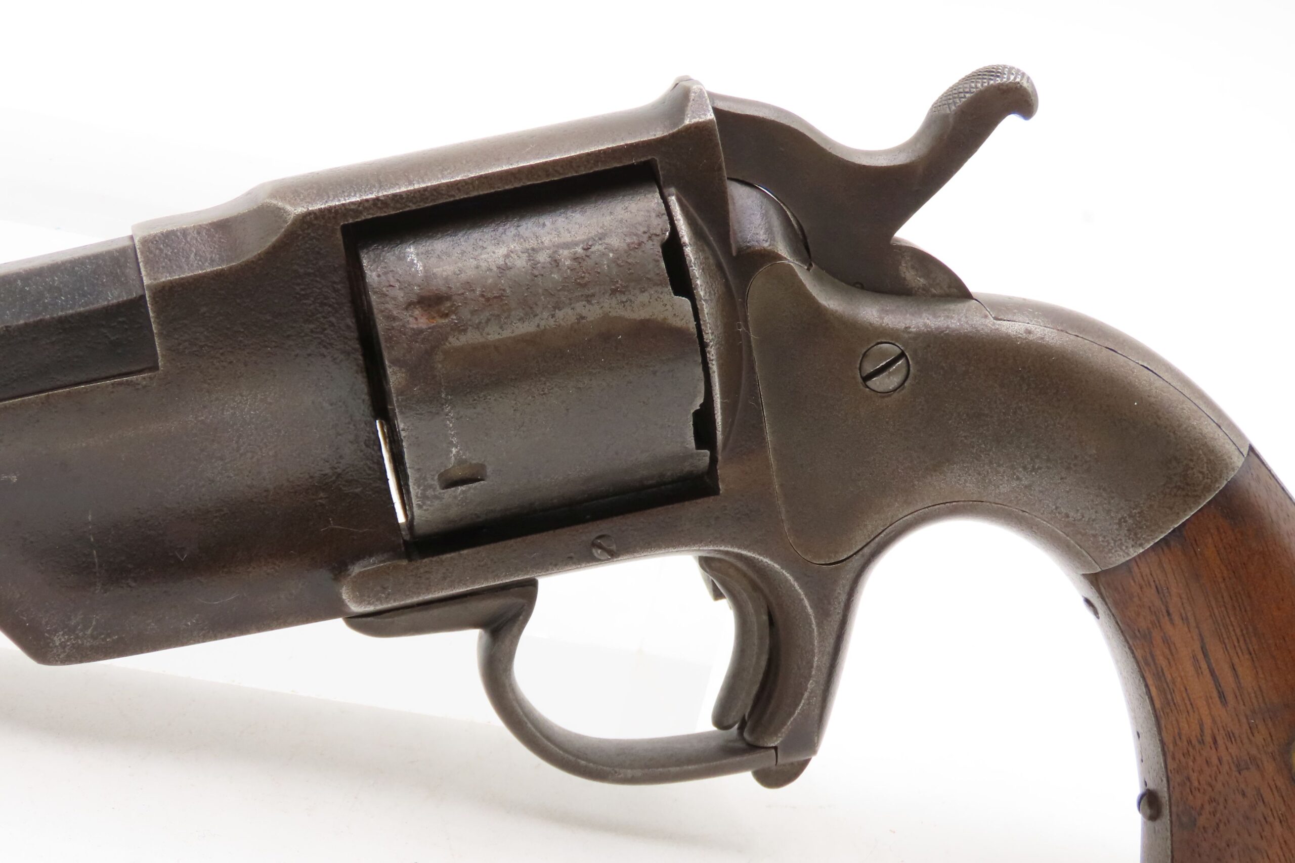 RARE CIVIL WAR Antique ALLEN & WHEELOCK Center Hammer LIPFIRE NAVY Revolver 1 of 250 .36 Cal. LIPFIRE Revolvers Made circa 1861 - Image 5