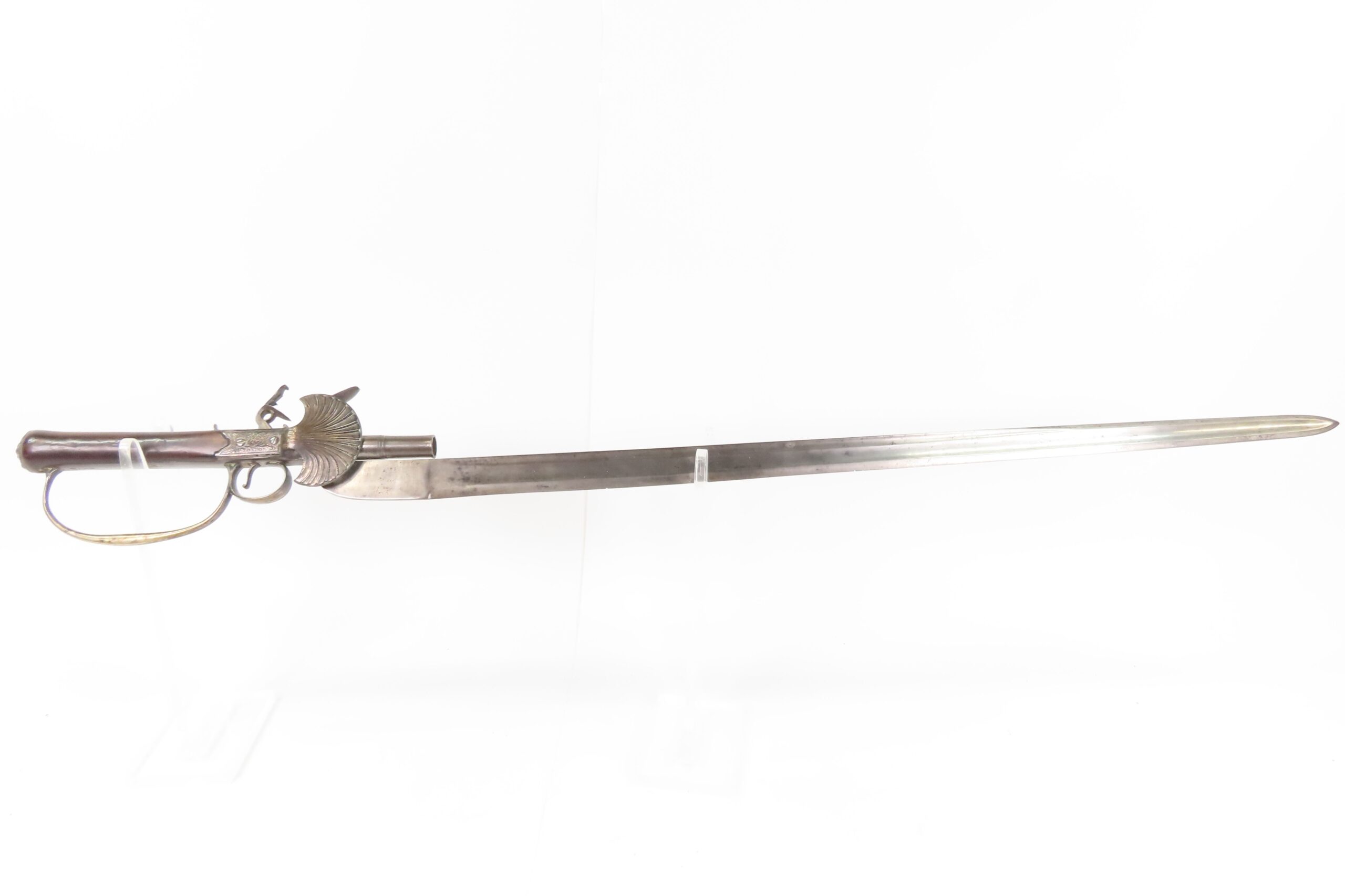 LONDON Antique CHARLES GRIERSON Silver Hilted Flintlock SWORD PISTOL .45 Gunmaker to His Majesty KING GEORGE III - Image 3