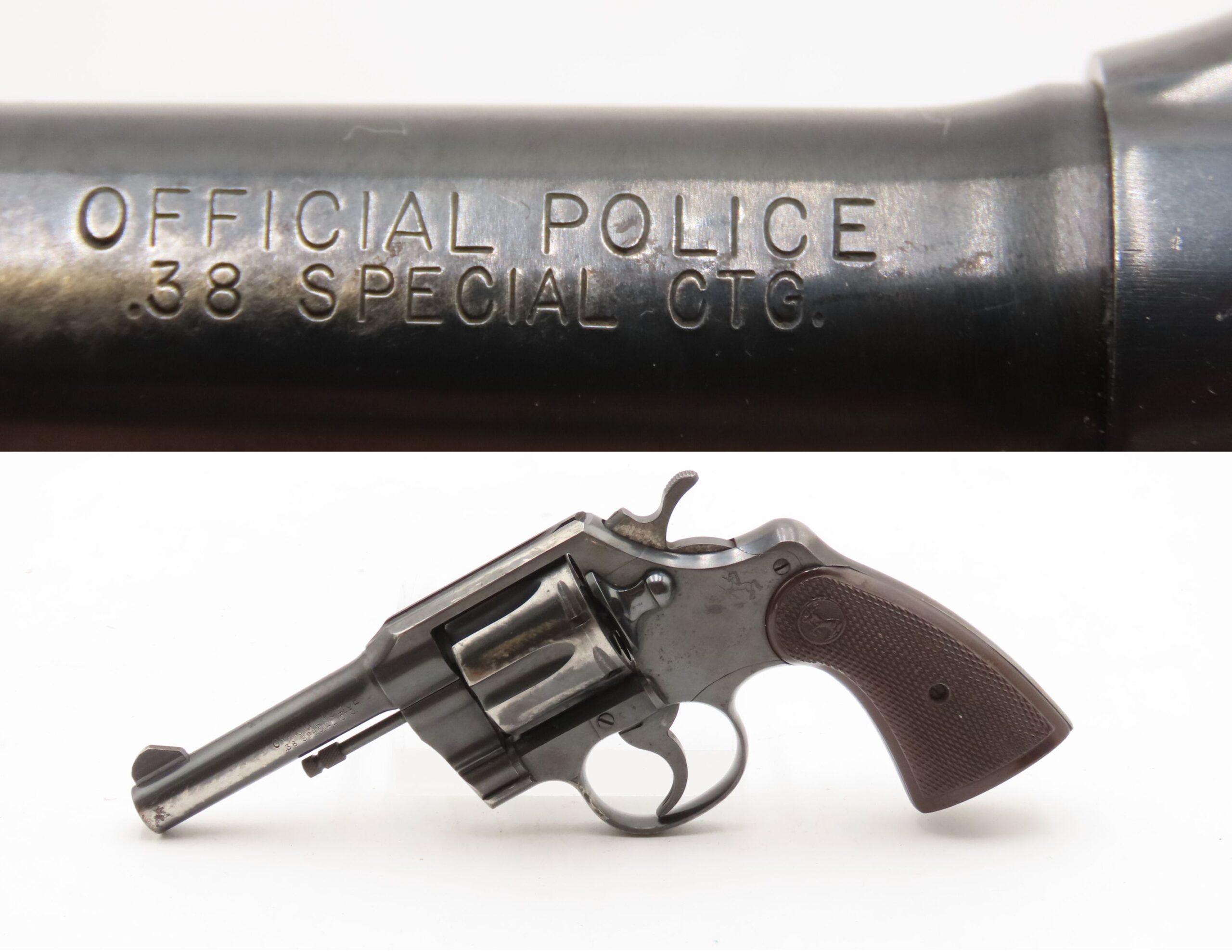 COLT “OFFICIAL POLICE” .38 Special Double Action SELF DEFENSE Revolver C&R 6-Shot Revolver Used by POLICE FORCES and the US Military