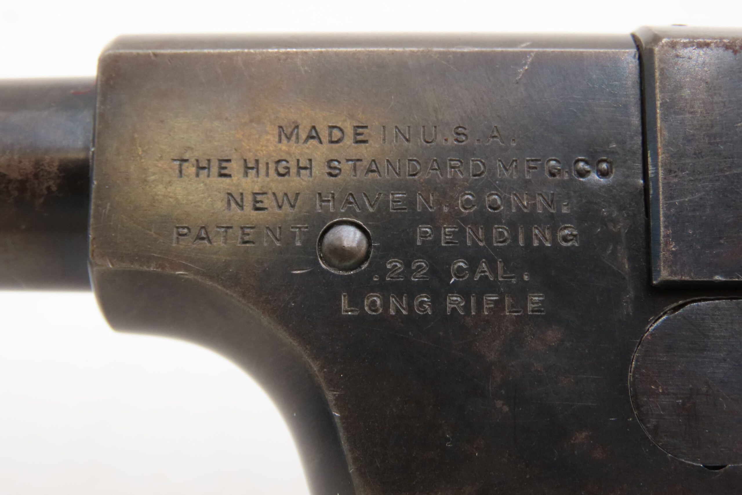 1940 mfr. HIGH STANDARD “Model H-B” .22 LR RF Semi-Auto TARGET Pistol C&R WW II Era w/Reputation for RELIABILITY & ACCURACY - Image 7