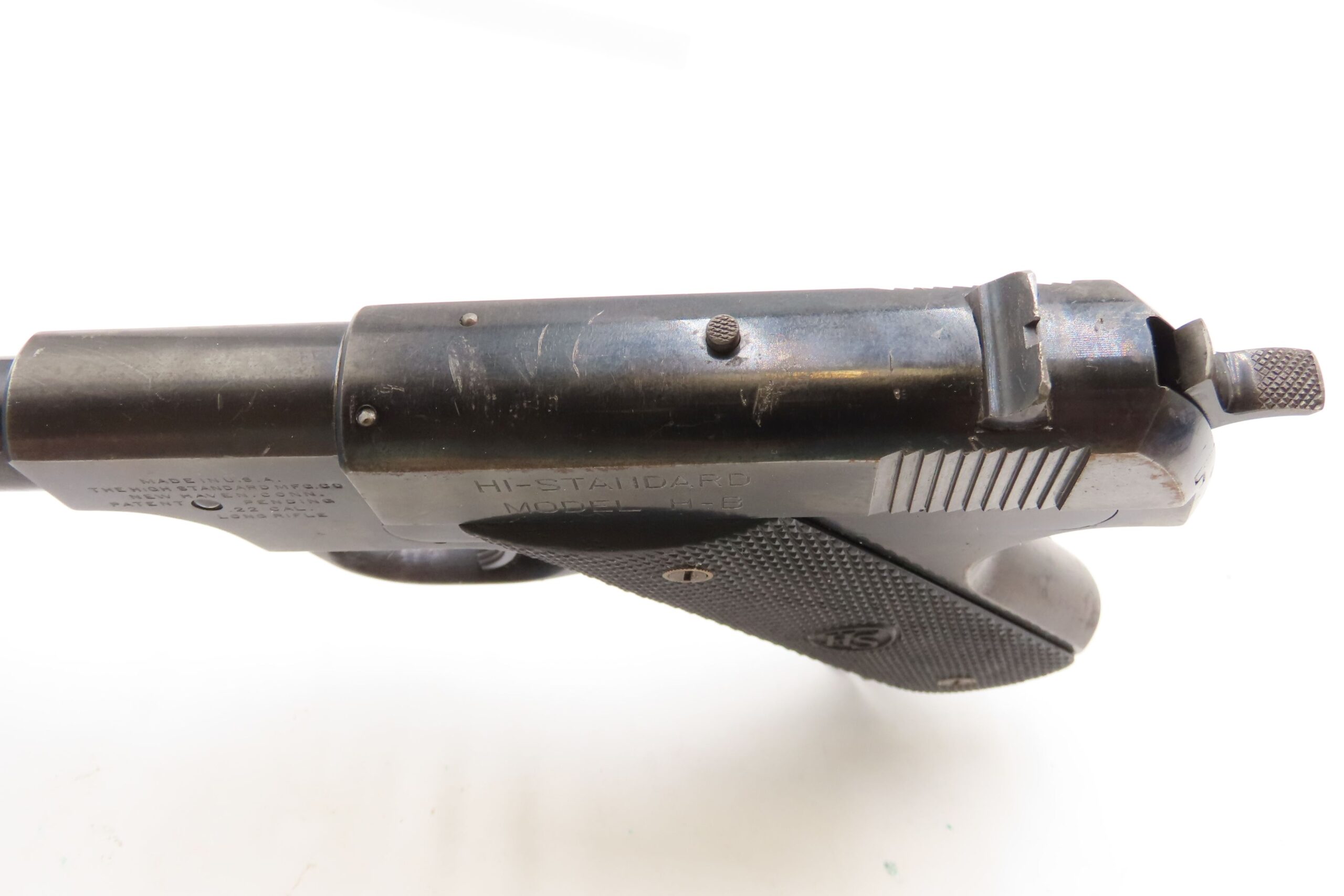 1940 mfr. HIGH STANDARD “Model H-B” .22 LR RF Semi-Auto TARGET Pistol C&R WW II Era w/Reputation for RELIABILITY & ACCURACY - Image 10