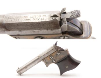 REMINGTON Antique SAW HANDLE No. 2 “Vest Pocket” .32 RF DERRINGER Pistol    SCARCE 1 of 10,000 Made During Production Run