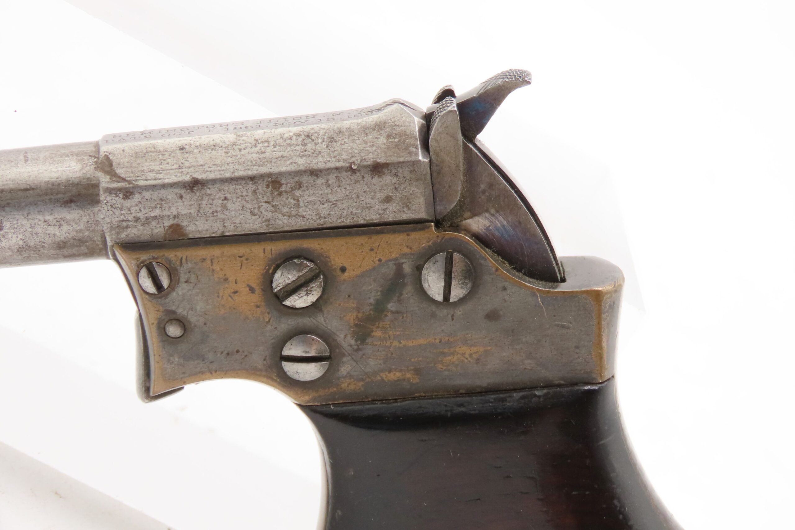 REMINGTON Antique SAW HANDLE No. 2 “Vest Pocket” .32 RF DERRINGER Pistol SCARCE 1 of 10,000 Made During Production Run - Image 5