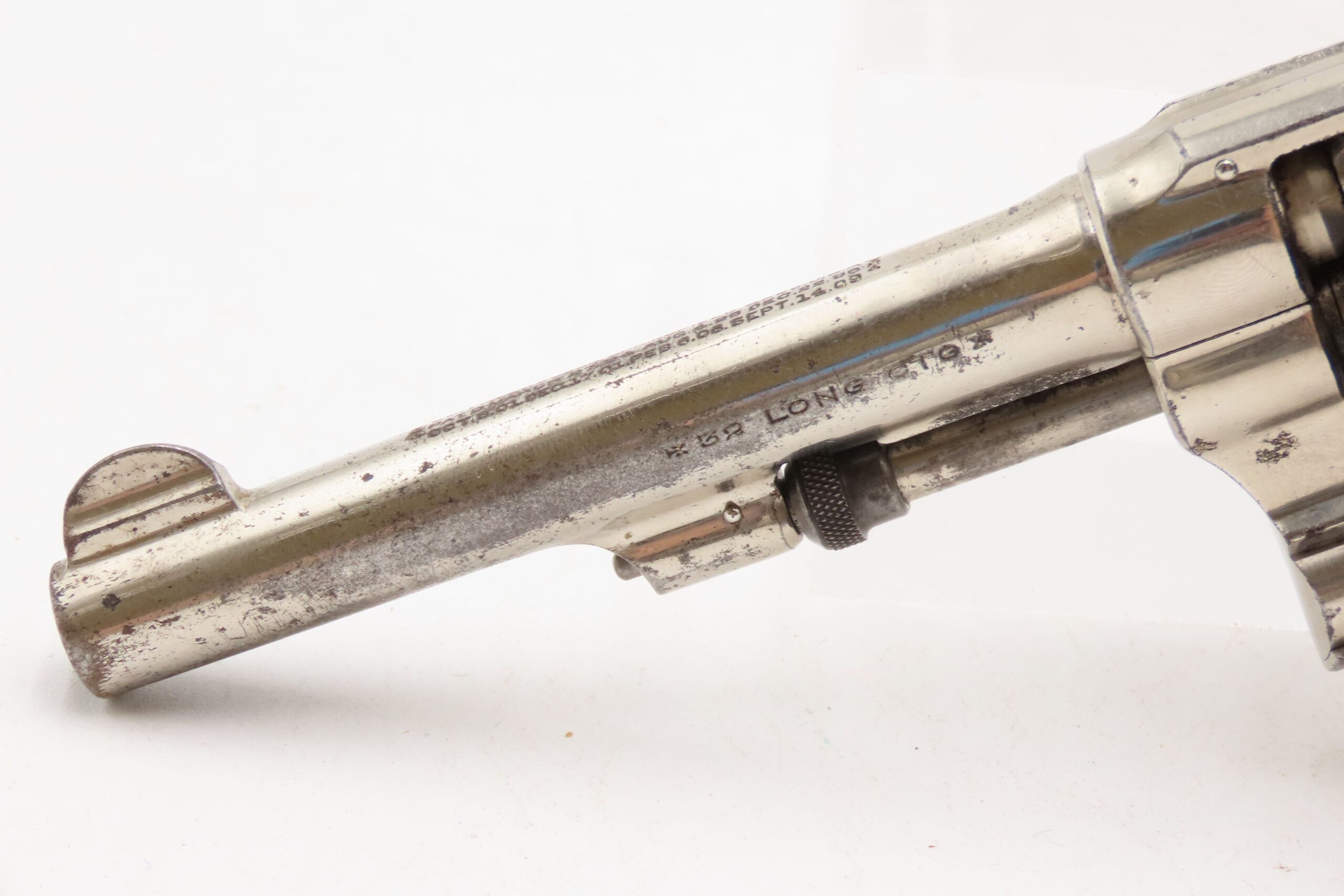 SMITH & WESSON .32 S&W Hand Ejector Model of 1903 SELF DEFENSE Revolver C&R 1914-15 Mfg. CONCEAL & CARRY Nickel Plated Handgun - Image 6