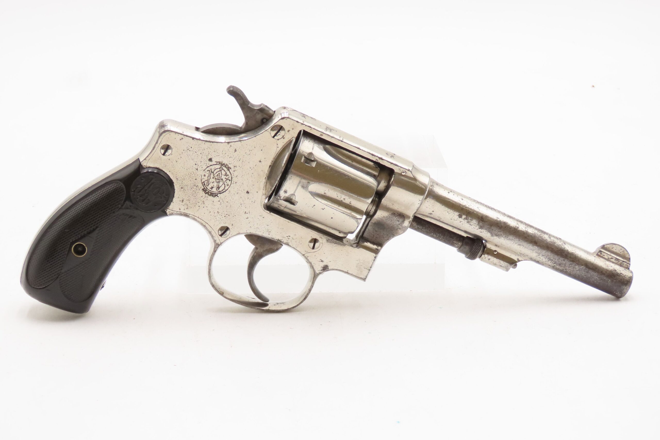 SMITH & WESSON .32 S&W Hand Ejector Model of 1903 SELF DEFENSE Revolver C&R 1914-15 Mfg. CONCEAL & CARRY Nickel Plated Handgun - Image 17