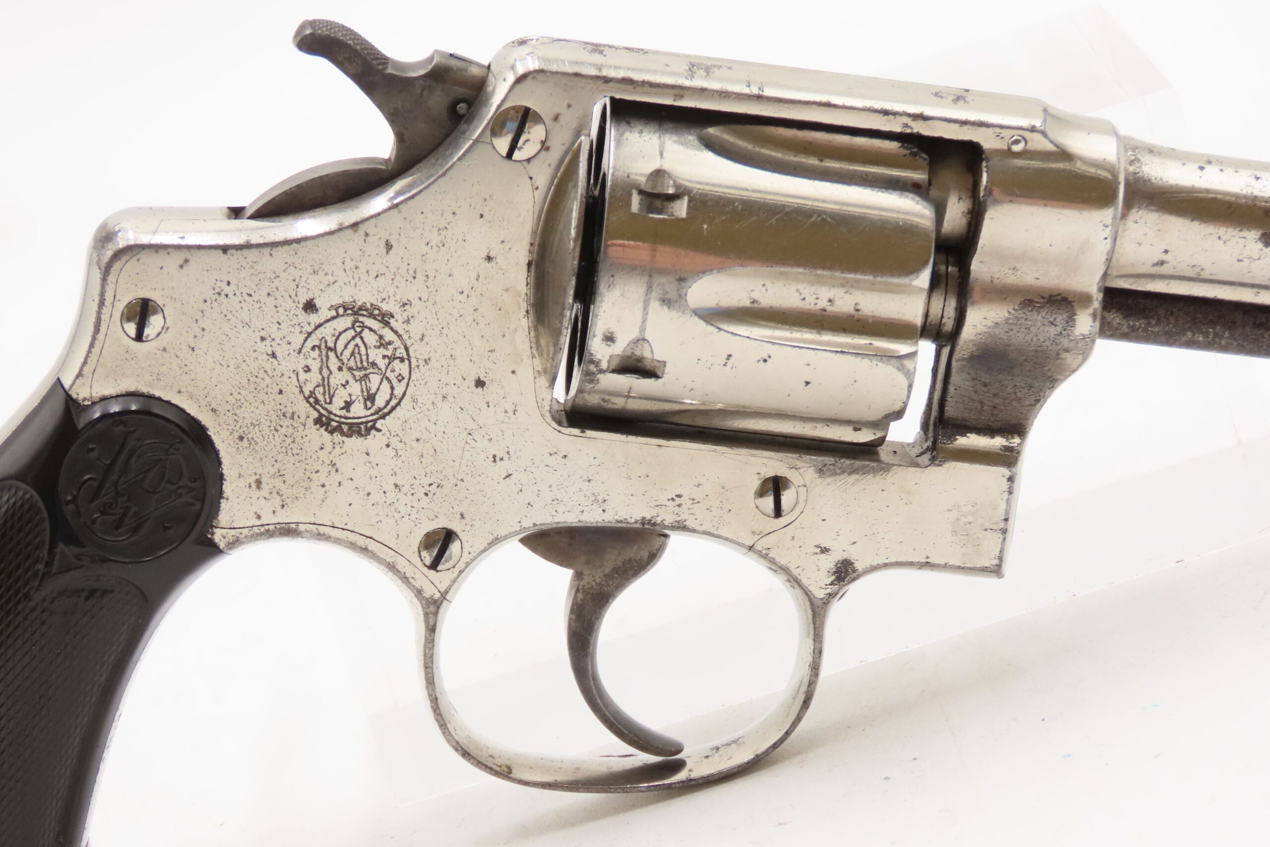 SMITH & WESSON .32 S&W Hand Ejector Model of 1903 SELF DEFENSE Revolver C&R 1914-15 Mfg. CONCEAL & CARRY Nickel Plated Handgun - Image 19