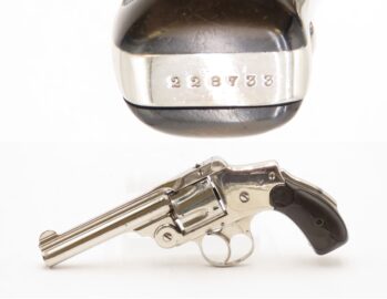 New Departure SMITH & WESSON .38 Safety Hammerless SELF DEFENSE Handgun C&R S&W CONCEAL & CARRY Revolver NICKEL FINISH