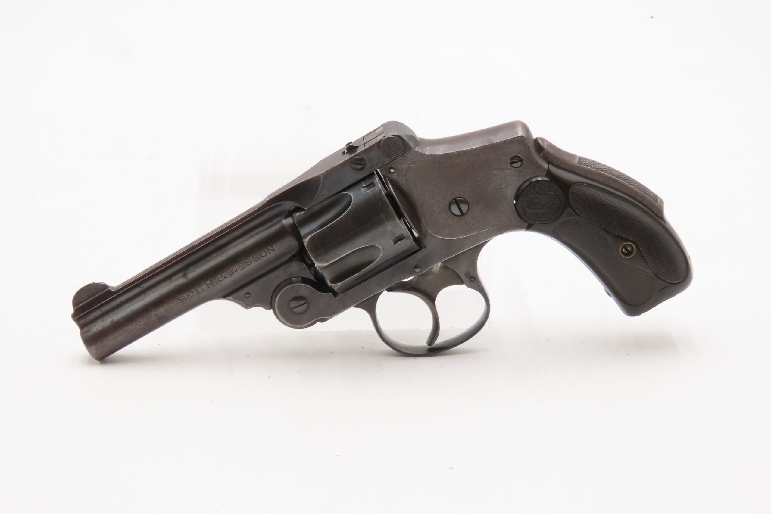 New Departure SMITH & WESSON .38 Safety Hammerless SELF DEFENSE Handgun C&R S&W CONCEAL & CARRY Revolver BLUED FINISH - Image 3