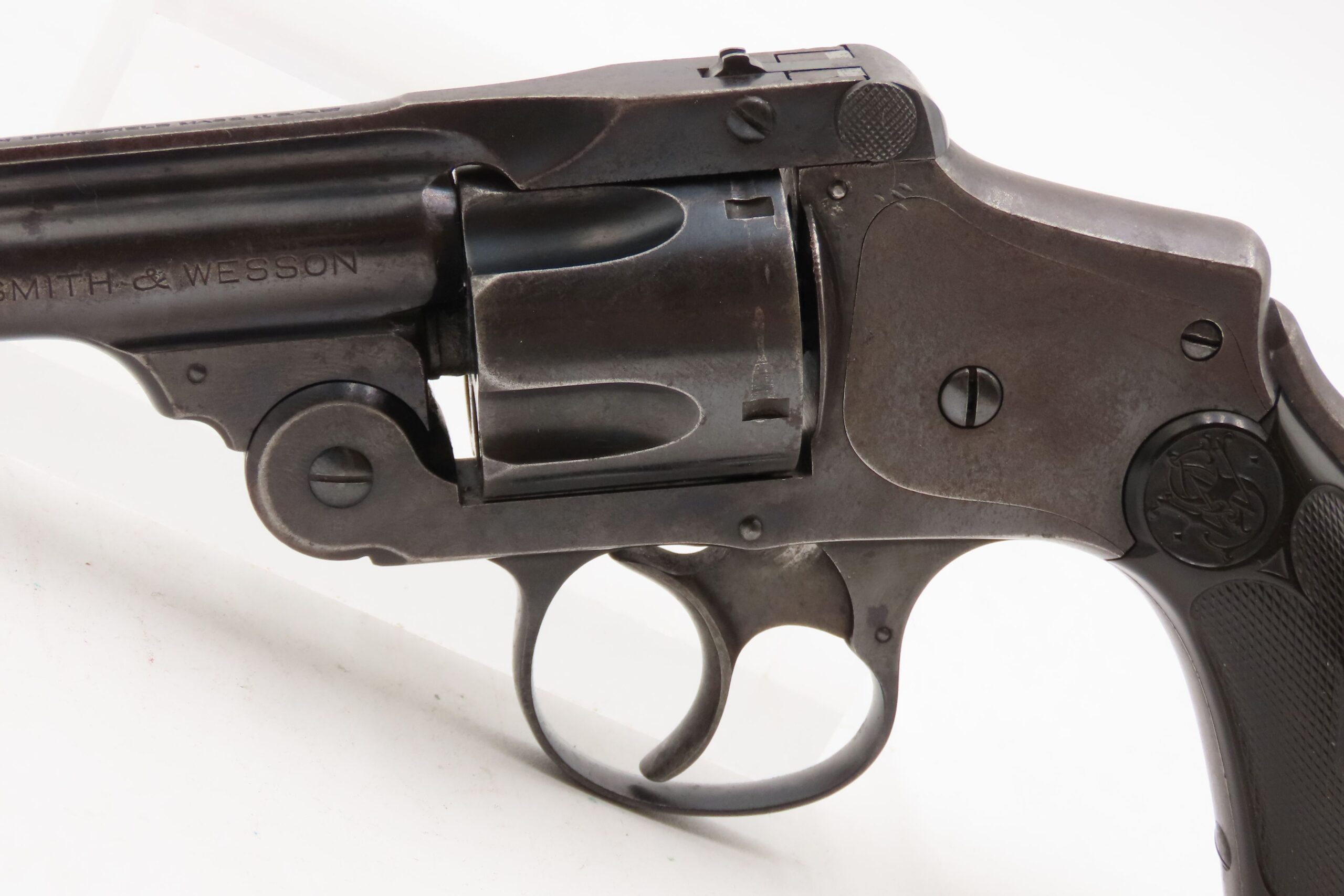 New Departure SMITH & WESSON .38 Safety Hammerless SELF DEFENSE Handgun C&R S&W CONCEAL & CARRY Revolver BLUED FINISH - Image 5
