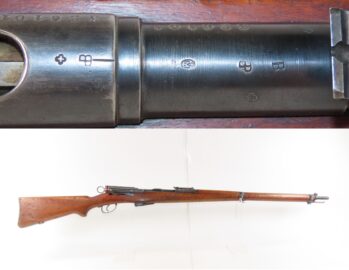 SWISS M1896/11 Straight Pull SCHMIDT-RUBIN 7.5x55mm C&R MILITARY Rifle WWI Era 1910s Swiss INFANTRY Rifle